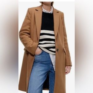 Zara Monteco camel coat